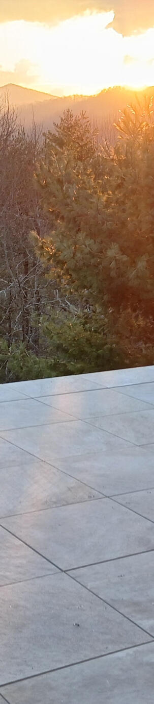 Large format porcelain pavers - rooftop deck